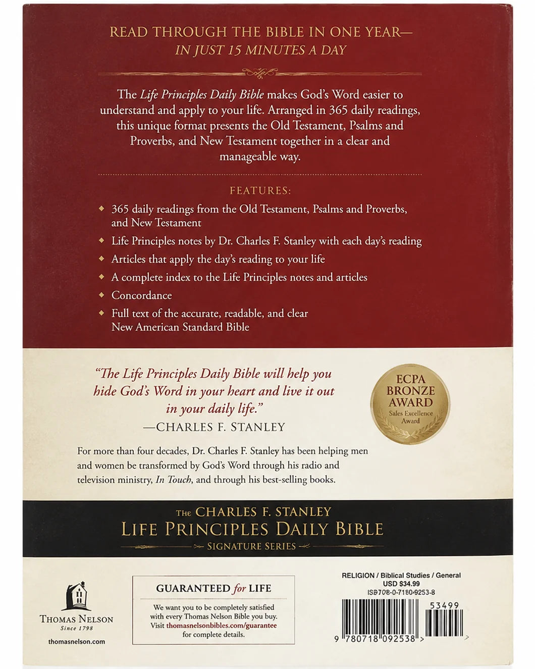 The Charles F. Stanley Life Principles Daily Bible